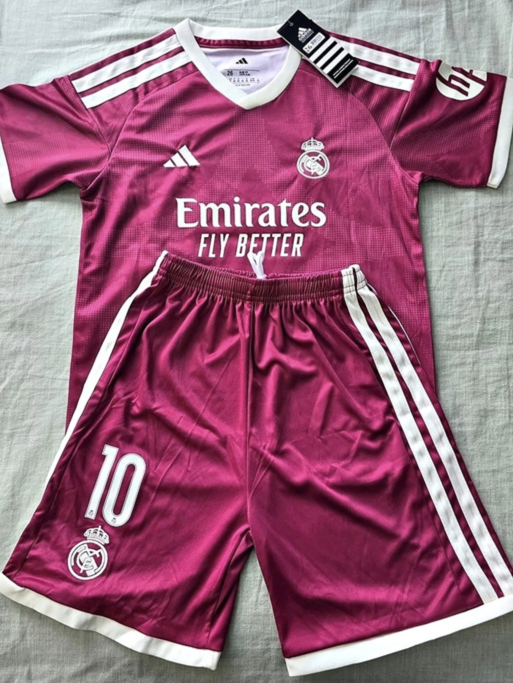 Real Madrid Mbappé #10 soccer set Pink & White